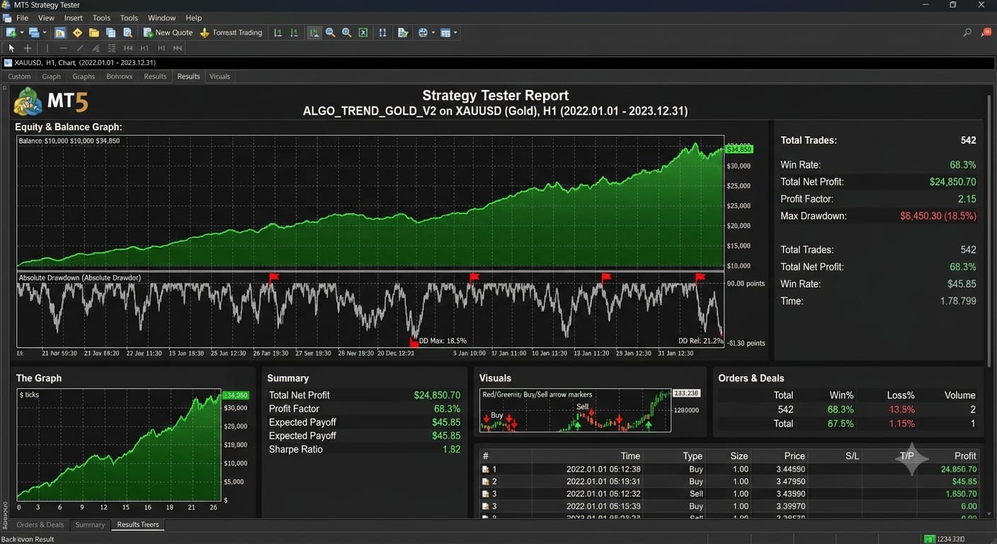 AI powered algorithmic trading strategy engine